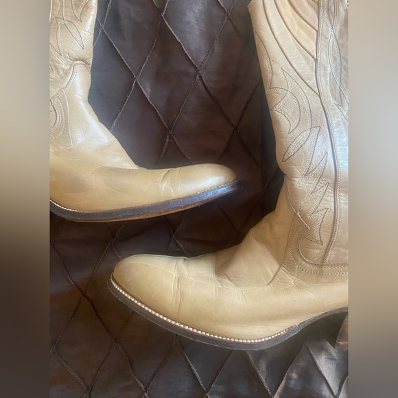 - Dan Post Western Boots size 7.5  -Beige Super soft comfy - Picture 12 of 12